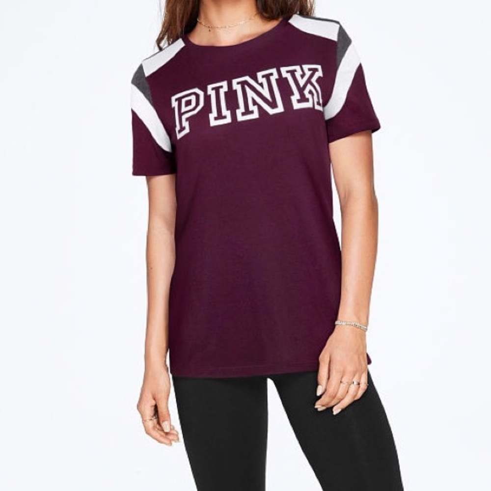 VS Pink L Perfect Crew Tee